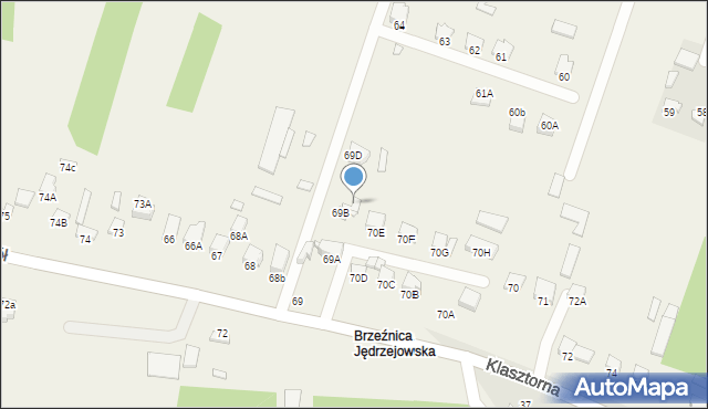 Wilanów, Wilanów, 69C, mapa Wilanów