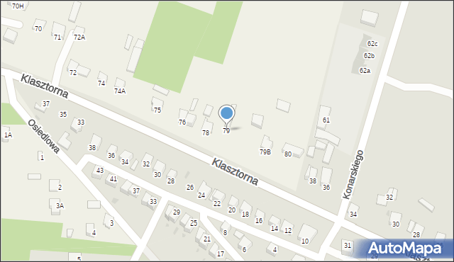 Wilanów, Wilanów, 79, mapa Wilanów