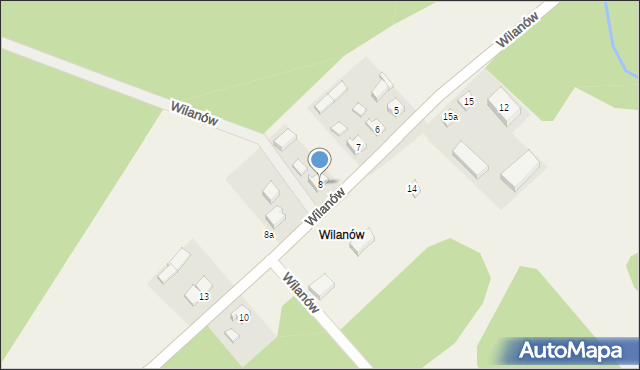 Wilanów, Wilanów, 8, mapa Wilanów