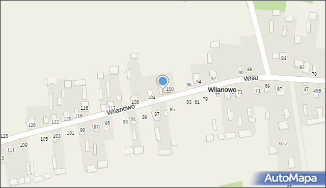 Wilanowo, Wilanowo, 102, mapa Wilanowo