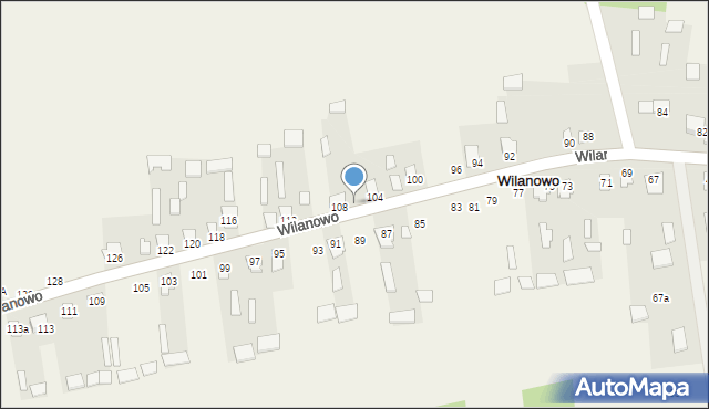 Wilanowo, Wilanowo, 106, mapa Wilanowo