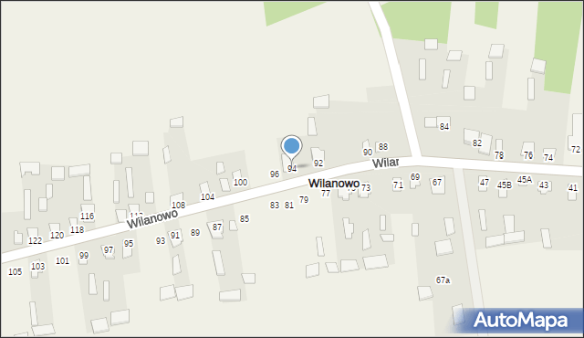 Wilanowo, Wilanowo, 94, mapa Wilanowo