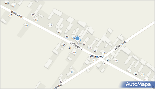 Wilanowo, Wilanowo, 24, mapa Wilanowo