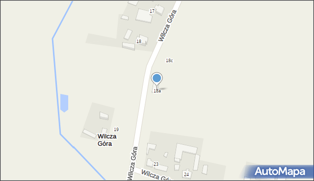 Wilcza Góra, Wilcza Góra, 18a, mapa Wilcza Góra