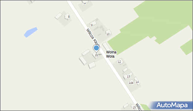 Wilcza Kłoda, Wilcza Kłoda, 11, mapa Wilcza Kłoda