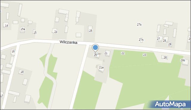 Wilczanka, Wilczanka, 20, mapa Wilczanka