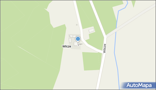 Wilcze, Wilcze, 1, mapa Wilcze