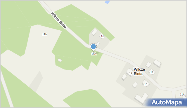 Wilcze Błota, Wilcze Błota, 19A, mapa Wilcze Błota