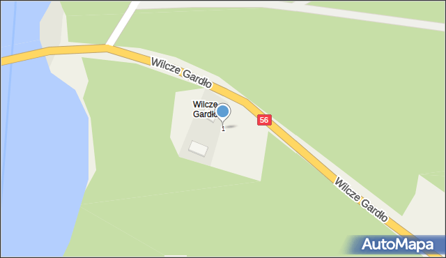 Wilcze Gardło, Wilcze Gardło, 1, mapa Wilcze Gardło