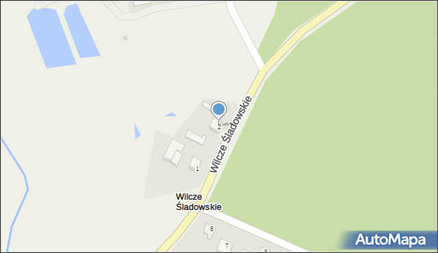 Wilcze Śladowskie, Wilcze Śladowskie, 2, mapa Wilcze Śladowskie