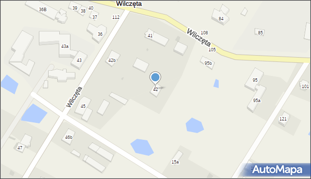 Wilczęta, Wilczęta, 42, mapa Wilczęta