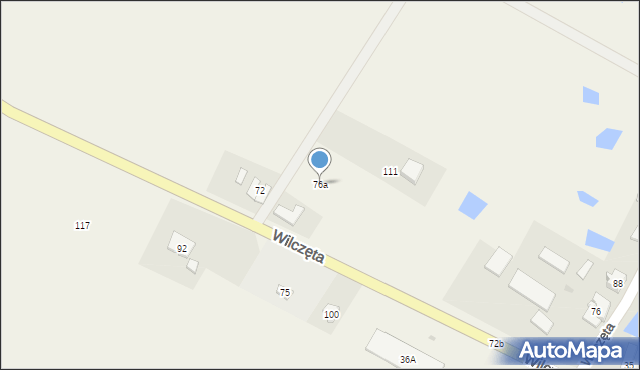 Wilczęta, Wilczęta, 76a, mapa Wilczęta