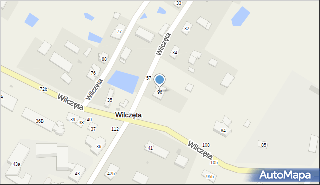 Wilczęta, Wilczęta, 96, mapa Wilczęta