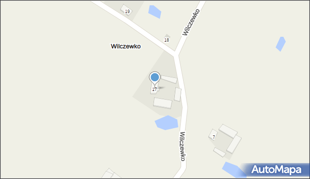 Wilczewko, Wilczewko, 17, mapa Wilczewko