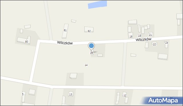 Wilczków, Wilczków, 16, mapa Wilczków