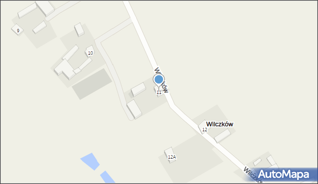 Wilczków, Wilczków, 11, mapa Wilczków