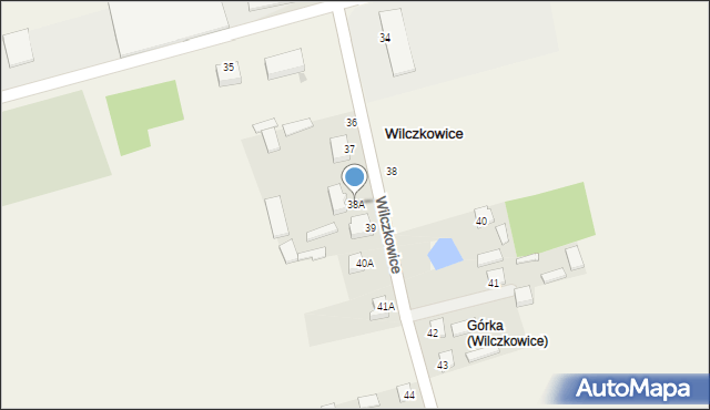 Wilczkowice, Wilczkowice, 38A, mapa Wilczkowice