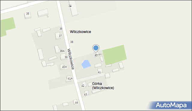 Wilczkowice, Wilczkowice, 40, mapa Wilczkowice