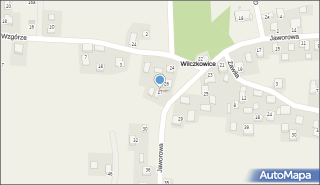 Wilczkowice, Wilczkowice, 17, mapa Wilczkowice