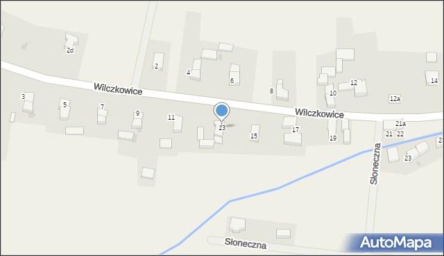 Wilczkowice, Wilczkowice, 13, mapa Wilczkowice