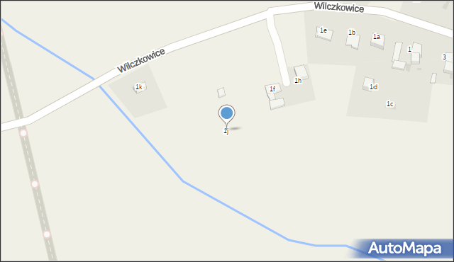 Wilczkowice, Wilczkowice, 1j, mapa Wilczkowice