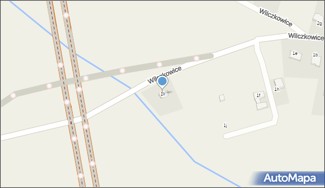 Wilczkowice, Wilczkowice, 1k, mapa Wilczkowice