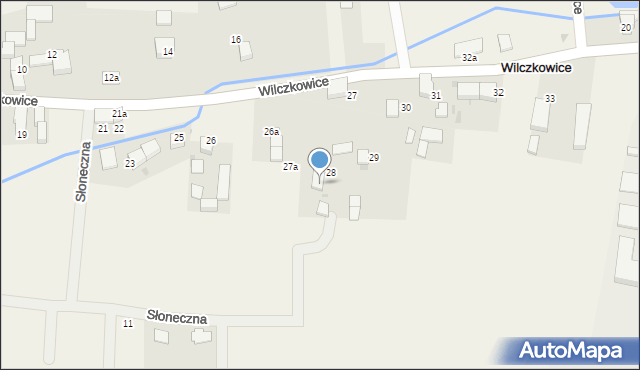 Wilczkowice, Wilczkowice, 28a, mapa Wilczkowice