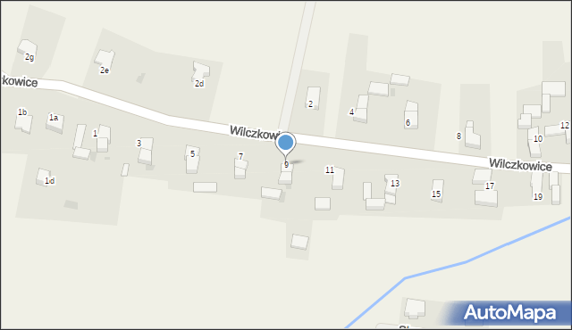 Wilczkowice, Wilczkowice, 9, mapa Wilczkowice