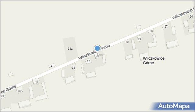 Wilczkowice Górne, Wilczkowice Górne, 31, mapa Wilczkowice Górne