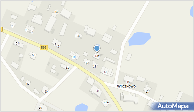 Wilczkowo, Wilczkowo, 13a, mapa Wilczkowo