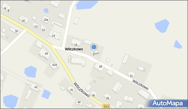 Wilczkowo, Wilczkowo, 17, mapa Wilczkowo