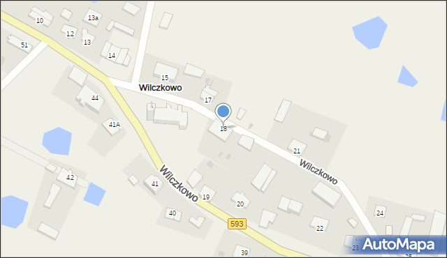 Wilczkowo, Wilczkowo, 18, mapa Wilczkowo