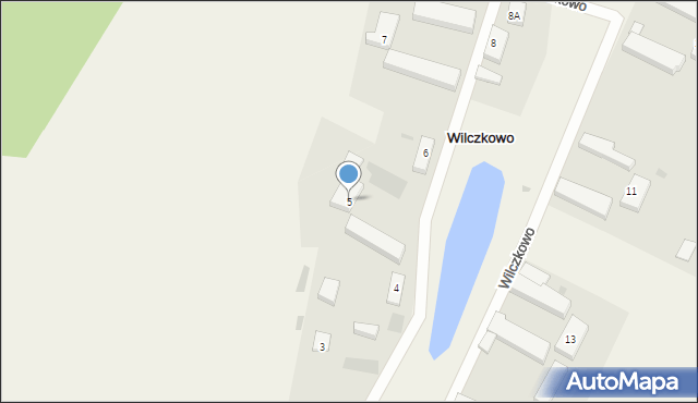 Wilczkowo, Wilczkowo, 5, mapa Wilczkowo