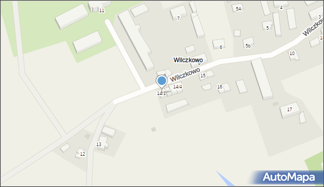 Wilczkowo, Wilczkowo, 14/1, mapa Wilczkowo