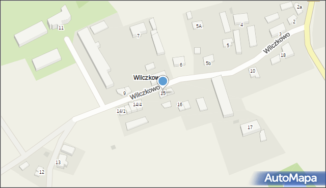 Wilczkowo, Wilczkowo, 15, mapa Wilczkowo