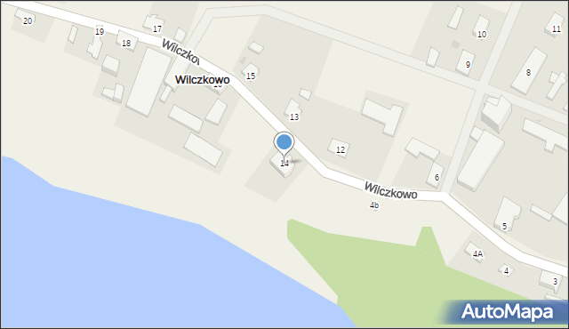 Wilczkowo, Wilczkowo, 14, mapa Wilczkowo