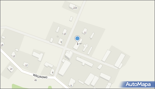 Wilczkowo, Wilczkowo, 8, mapa Wilczkowo