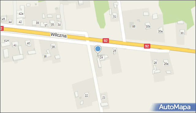 Wilczna, Wilczna, 24A, mapa Wilczna