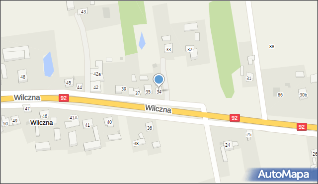 Wilczna, Wilczna, 34, mapa Wilczna