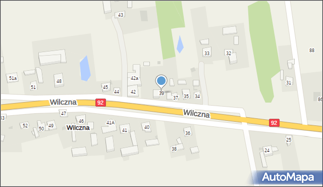 Wilczna, Wilczna, 39, mapa Wilczna