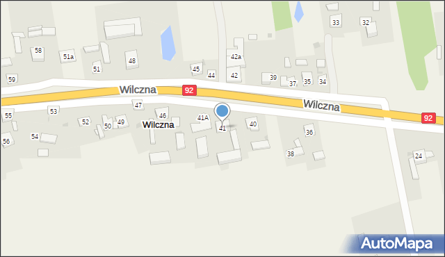 Wilczna, Wilczna, 41, mapa Wilczna