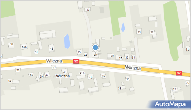 Wilczna, Wilczna, 42, mapa Wilczna