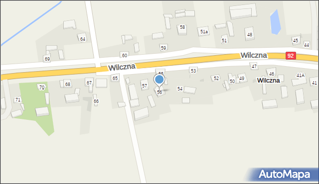 Wilczna, Wilczna, 56, mapa Wilczna