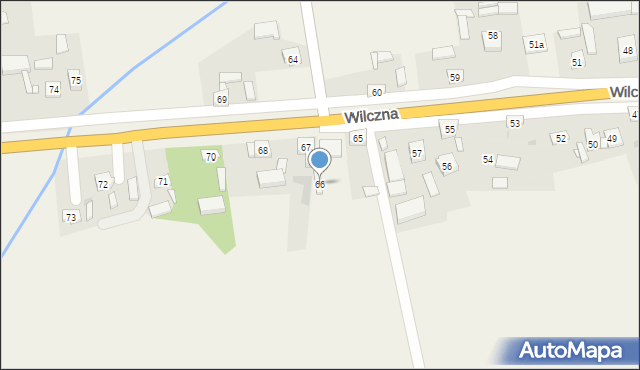 Wilczna, Wilczna, 66, mapa Wilczna