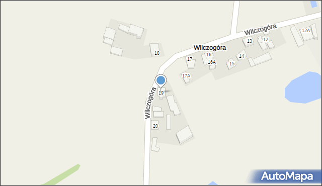 Wilczogóra, Wilczogóra, 19, mapa Wilczogóra