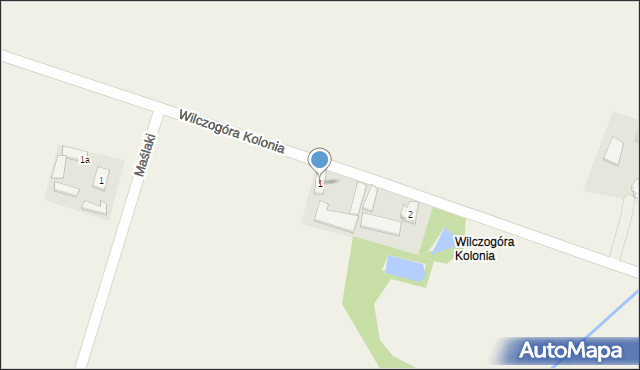 Wilczogóra Kolonia, Wilczogóra Kolonia, 1, mapa Wilczogóra Kolonia