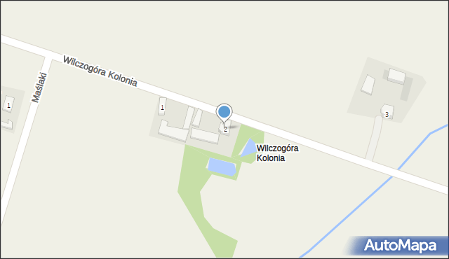 Wilczogóra Kolonia, Wilczogóra Kolonia, 2, mapa Wilczogóra Kolonia