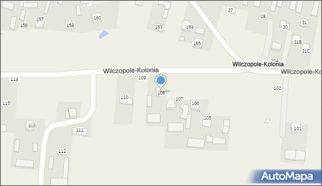 Wilczopole-Kolonia, Wilczopole-Kolonia, 108, mapa Wilczopole-Kolonia