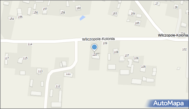 Wilczopole-Kolonia, Wilczopole-Kolonia, 110, mapa Wilczopole-Kolonia