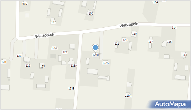 Wilczopole-Kolonia, Wilczopole-Kolonia, 122B, mapa Wilczopole-Kolonia